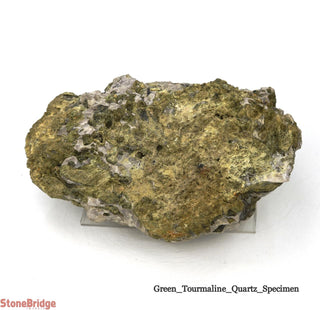 Green Tourmaline on Quartz Matrix U#9    from Stonebridge Imports