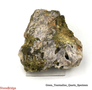 Green Tourmaline on Quartz Matrix U#3    from Stonebridge Imports