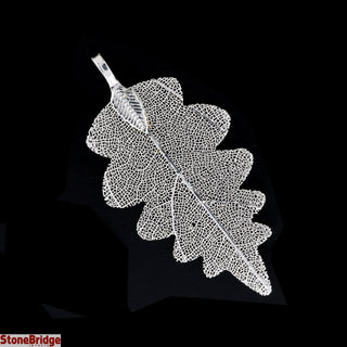 Electroplated Jewelry Leaves - Type #5 - Small Silver Leaf (Enhanced) from Stonebridge Imports