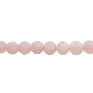Rose Quartz Matte - Round Strand 15" - 8mm from Stonebridge Imports
