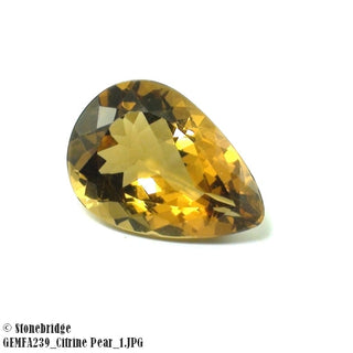 Citrine Gemstone - Pear Cut    from Stonebridge Imports