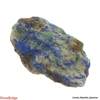 Azurite With Malachite Specimen #4 - 3" to 4 1/2"    from Stonebridge Imports