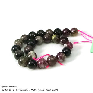 Multi Colour Tourmaline - Round Strand 7" - 8mm    from Stonebridge Imports