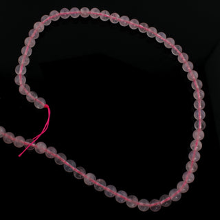 Rose Quartz - Round Strand 15" - 6mm    from Stonebridge Imports
