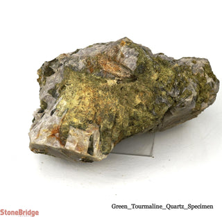 Green Tourmaline on Quartz Matrix U#3    from Stonebridge Imports
