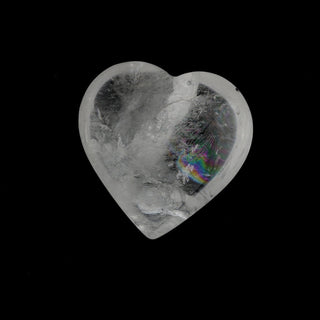 Clear Quartz A Heart #4 - 1 3/4" to 2 3/4"    from Stonebridge Imports