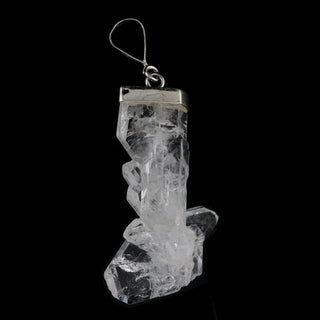 Tabby Quartz Sterling Silver Pendant - 1 2/3" to 2 3/4"    from Stonebridge Imports
