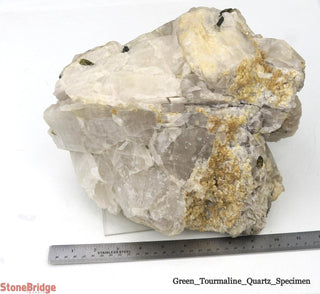 Green Tourmaline on Quartz Matrix U#2    from Stonebridge Imports