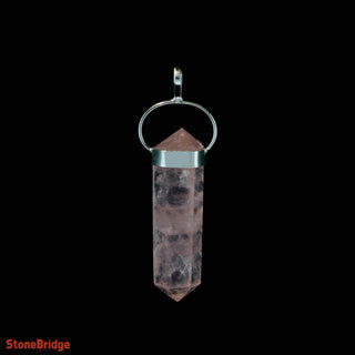 Rose Quartz Double Terminated - 925 Silver Pendant from Stonebridge Imports
