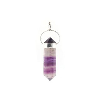 Fluorite Purple Double Terminated - 925 Silver Pendant from Stonebridge Imports