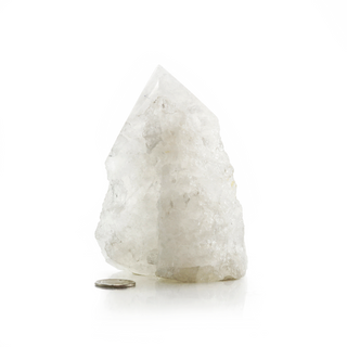 White Quartz Cut Base, Polished Point Tower #5    from Stonebridge Imports
