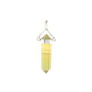 Fluorite Yellow Double Terminated Swivel - 925 Silver Pendant from Stonebridge Imports