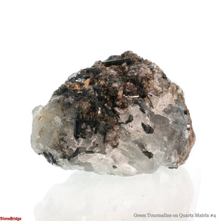 Green Tourmaline on Quartz Matrix #4    from Stonebridge Imports