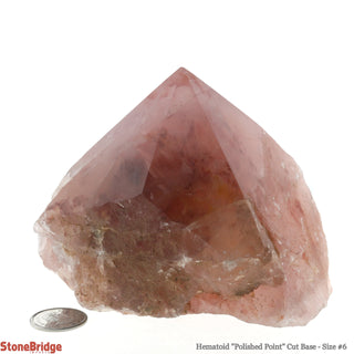Hematoid Cut Base, Polished Point Tower #6    from Stonebridge Imports