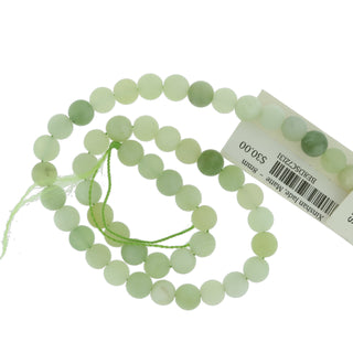 Xinshan Jade Matte - Round Strand 15" - 6mm from Stonebridge Imports