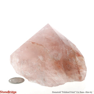 Hematoid Cut Base, Polished Point Tower #5    from Stonebridge Imports