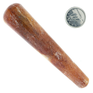 Calcite Orange Massage Wand - Medium #2 - 3" to 4"    from Stonebridge Imports