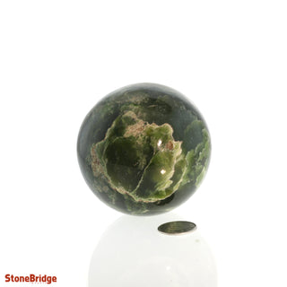 Jade Nephrite Sphere Medium #1 - 2 3/4" from Stonebridge Imports