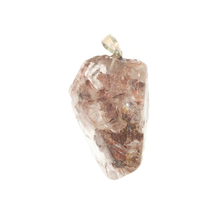 Quartz with Hematite Polished Point Pendant    from Stonebridge Imports