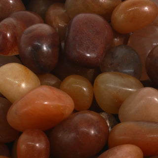 Red Aventurine Tumbled Stones - India    from Stonebridge Imports