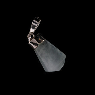 Aquamarine Translucent Sterling Silver Pendant - 3/4" to 1 1/4"    from Stonebridge Imports