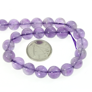 Amethyst Light Purple Round Strand 7" 8mm    from Stonebridge Imports
