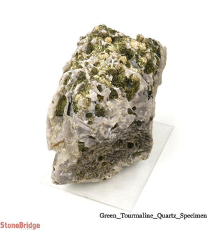 Green Tourmaline on Quartz Matrix U#5    from Stonebridge Imports