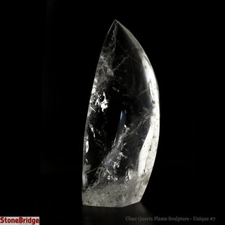 Clear Quartz Flame Sculpture U#7 - 6"    from Stonebridge Imports