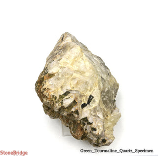 Green Tourmaline on Quartz Matrix U#4    from Stonebridge Imports