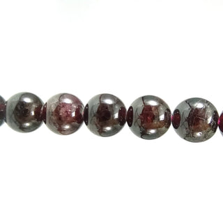 Garnet B - Round Strand 15" - 6mm    from Stonebridge Imports