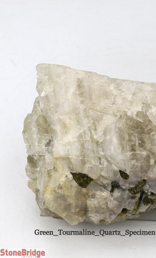 Green Tourmaline on Quartz Matrix U#1    from Stonebridge Imports