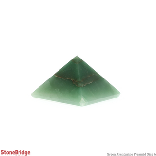 Green Aventurine Pyramid #6 - 2 1/2" to 2 3/4" Wide    from Stonebridge Imports