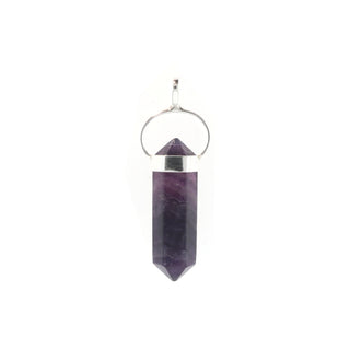 Fluorite Purple Double Terminated - 925 Silver Pendant from Stonebridge Imports