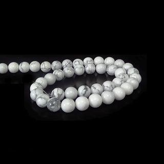 Howlite White - Round Strand 15" - 4mm    from Stonebridge Imports