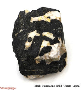Black Tourmaline on Quartz Matrix U#2    from Stonebridge Imports