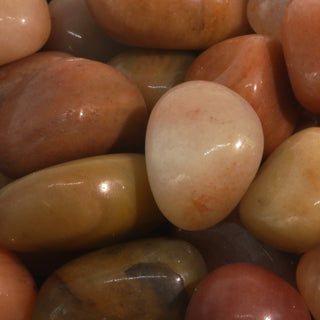 Red Aventurine Tumbled Stones - India    from Stonebridge Imports