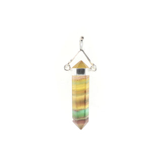 Fluorite Yellow Double Terminated Swivel - 925 Silver Pendant from Stonebridge Imports