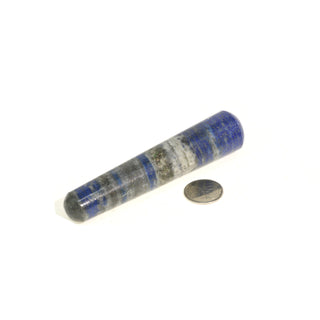 Lapis Lazuli A Rounded Massage Wand - Medium #2 - 3" to 4"    from Stonebridge Imports