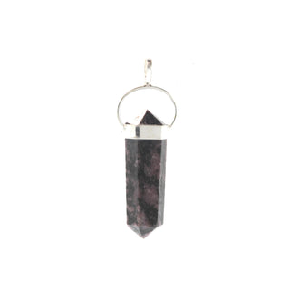 Rhodonite Double Terminated - 925 Silver Pendant from Stonebridge Imports