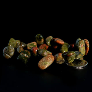 Unakite Tumbled Offset Bracelet    from Stonebridge Imports