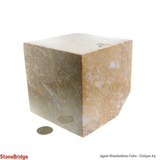 Ocean Jasper Hexahedron Cube U#3 - 89mm    from Stonebridge Imports