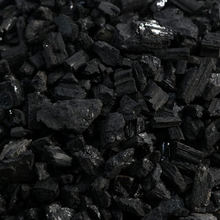 Black Tourmaline Crushed Chips - Extra Coarse    from Stonebridge Imports