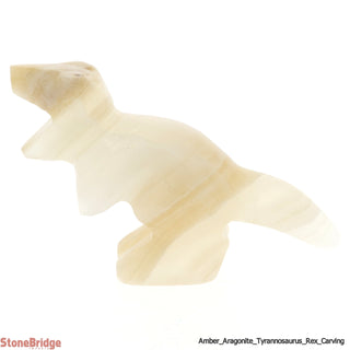Amber Aragonite Tyrannosaurus Rex Dinosaur Carving - 1" to 2"    from Stonebridge Imports