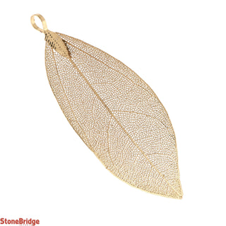 Electroplated Jewelry Leaves - Type #1 - Golden Leaf (Enhanced) from Stonebridge Imports