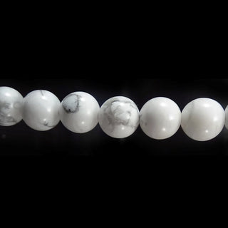 Howlite White - Round Strand 15" - 4mm    from Stonebridge Imports