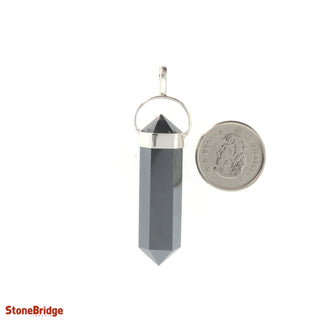 Hematite Double Terminated - 925 Silver Pendant from Stonebridge Imports