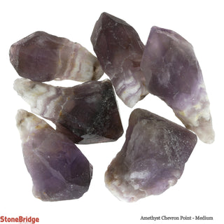 Amethyst Chevron Points - Medium    from Stonebridge Imports