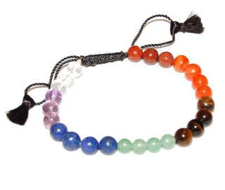 Chakra Stones Round Bracelet - 8mm    from Stonebridge Imports