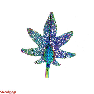 Electroplated Jewelry Leaves - Type #8 - Small Rainbow Leaf (Enhanced) from Stonebridge Imports