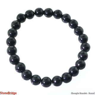 Shungite Bracelet Round - 12mm    from Stonebridge Imports